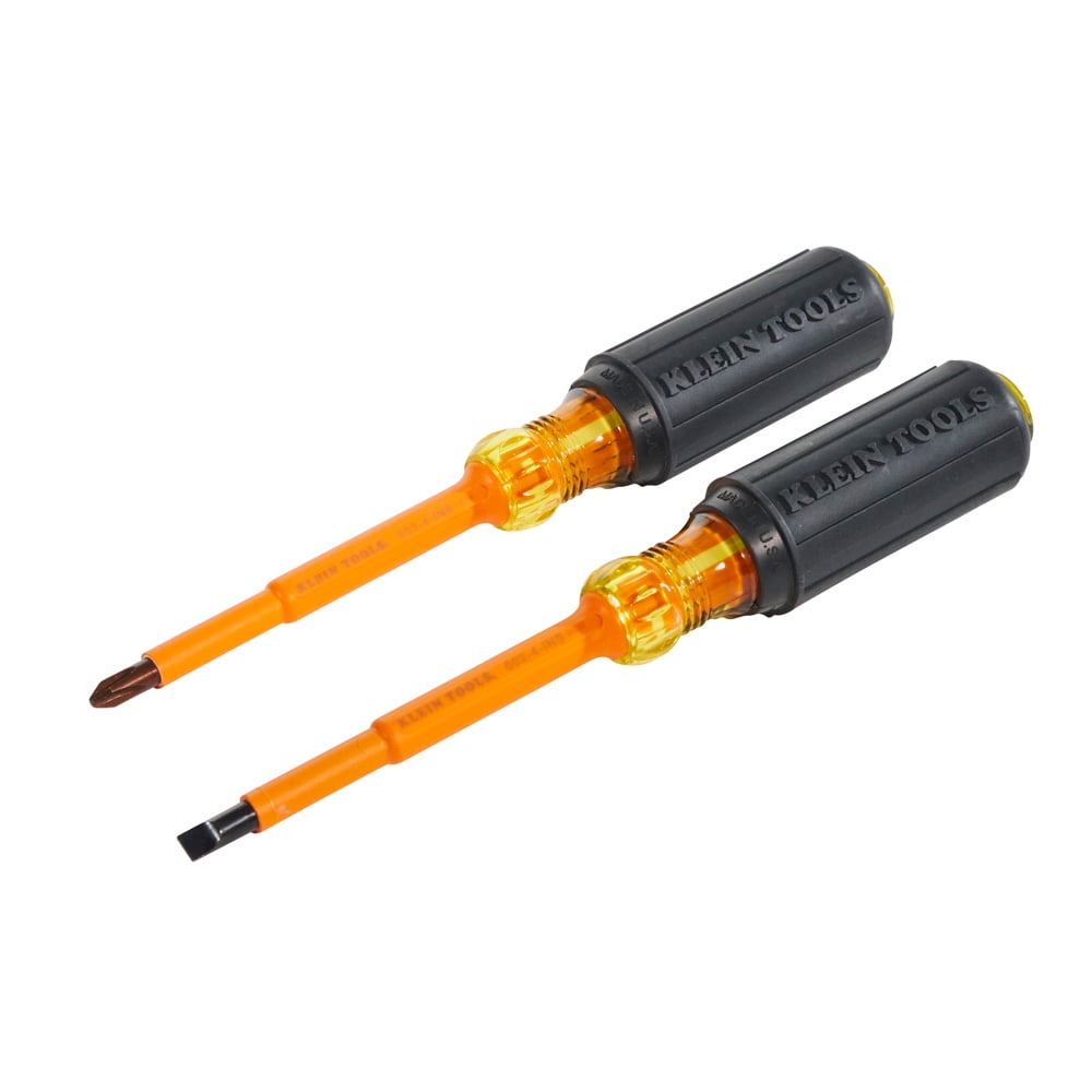 Klein Tools 33532INS 2-Piece Set of 4-Inch Insulated Screwdrivers