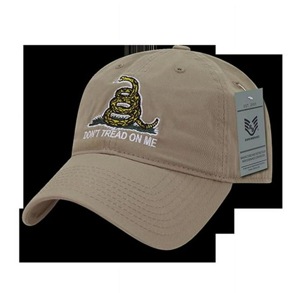 Rapid Dominance A03-1GAD-KHA Gadsden Flag Relaxed Graphic Cap, Khaki
