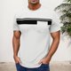 thumbnail image 2 of Camiseta de manga corta con cuello redondo y estampado a rayas para hombre, gráficos en 3D, poliéster y spandex, ropa informal para el día a día, tallas S-XXXL, 2 of 7