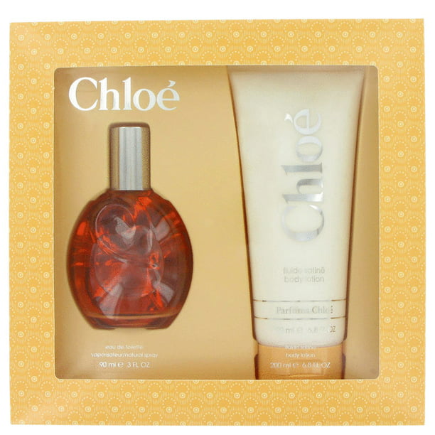 Eksamensbevis ugunstige Algebraisk CHLOE by Chloe Gift Set -- 3 oz Eau De Toilette Spray + 6.8 oz Body  Lotion-Women - Walmart.com