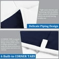 thumbnail image 6 of Unique Bargains Quilt Lightweight Down Comforter White/Navy Queen, 6 of 8