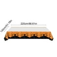 thumbnail image 3 of SLYNSHome Halloween Tablecloth Decor,Plastic Disposable Table Covers with Print Halloween Party Supplies - Orange, 3 of 6