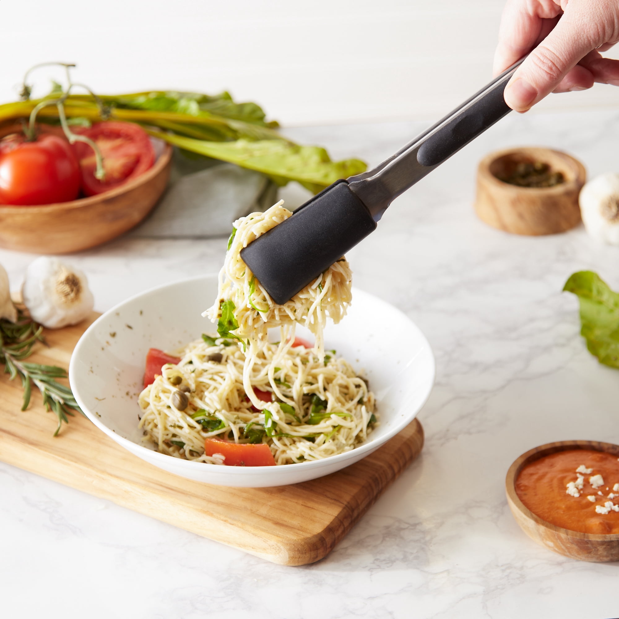 RSVP International Endurance Kitchen Utensil Collection Stainless Steel Locking Tongs - Thumbnail 4
