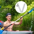 thumbnail image 6 of Uxcell 20pcs Single Button Kayak Paddle Snap Spring Clip 5x8x33mm 65Mn Spring Steel V-Shaped Hollow Lift Telescopic Locking Tube Pole Clips for Tent Umbrella Camping, 6 of 7
