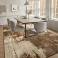 thumbnail image 5 of Arogan Modern Abstract Washable Rug for Living Room, Bedroom, Dining Room, Children's Playroom, Brown, 6' x 9', 5 of 7