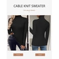thumbnail image 6 of Zeagoo Womens Sweaters Turtleneck Cable Knit Long Sleeve Pullover Cute Fitted Trendy Basic Fall Winter Tops, 6 of 6