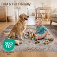 thumbnail image 4 of ODIKA 8'x10' Ultra-Soft Area Rug, Geometric Boho Distressed Farmhouse Motifs Neutral Minimalist None Washable, Bare feet friendly, Silk-Touch for Bedroom, Under Sectional, 4 of 7