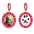 thumbnail image 2 of Pearhead Pawprints Double-Sided Holiday Photo Ornament with Clean-Touch Ink Pad, 2 of 10