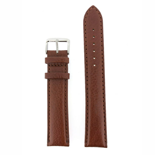 Tech Swiss 18mm Watch Band Extra Long XXXL Genuine Calf Leather Padded Brown