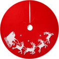 thumbnail image 2 of Manta para árbol de Navidad con diseño de trineo de renos, 100 cm, decoración para fiestas navideñas, 2 of 5