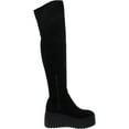 thumbnail image 2 of Nine West Womens Hojo 2 Faux Suede Side Zip Over-The-Knee Boots, 2 of 3