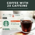 thumbnail image 3 of Starbucks, 2X Caffeine Medium Roast K-Cup Coffee Pods, 12 Count K Cups, 3 of 7