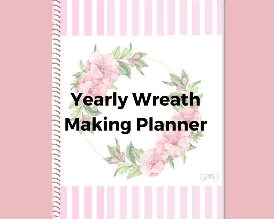Digital Yearly Wreath Making Business Craft Planner Daily Weekly Monthly Planner
