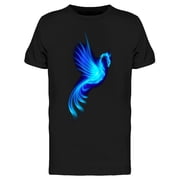 Blue Fire Phoenix Design T-Shirt Men -Image by Shutterstock, Male Medium