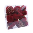 thumbnail image 3 of Juego de 24 Bolas Navideñas de Terciopelo Flocadas para de Navidad, Decoración Navideña, Adornos para Interiores., 3 of 6