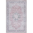 thumbnail image 3 of SAFAVIEH Tucson Stacy Traditional Machine Washable Area Rug, 5' x 8', Rust/Sage, 3 of 15