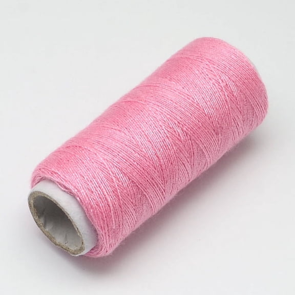 402 Polyester Sewing Thread Cords for Cloth or DIY Craft Pearl Pink 0.1mm 120m/roll 10rolls/bag