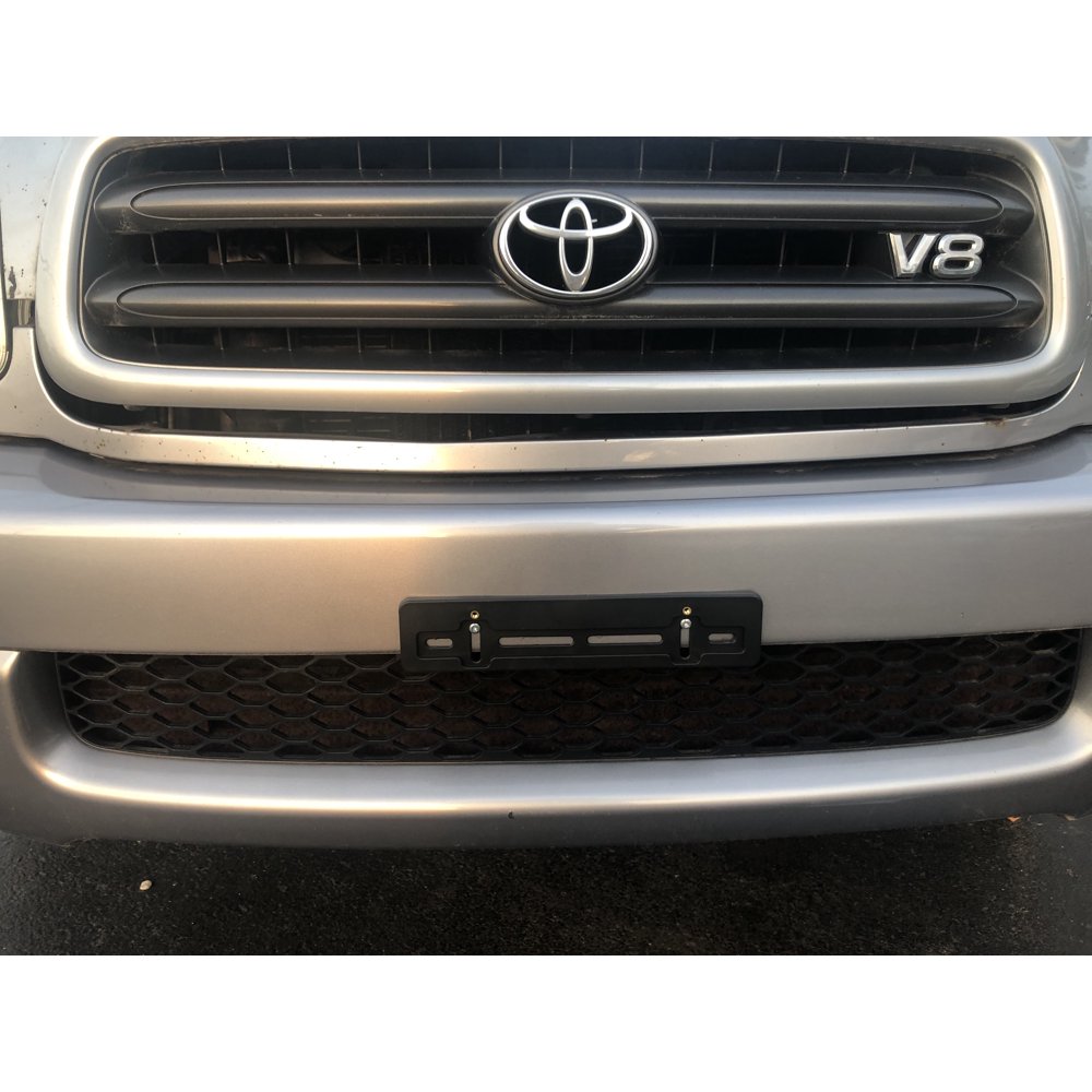 Front License Plate Bumper Bracket for TOYOTA + 6 Secure Screws and Wrench Kit