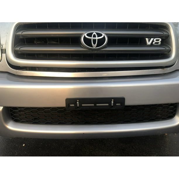 Front License Plate Bumper Bracket for TOYOTA + 6 Secure Screws and Wrench Kit