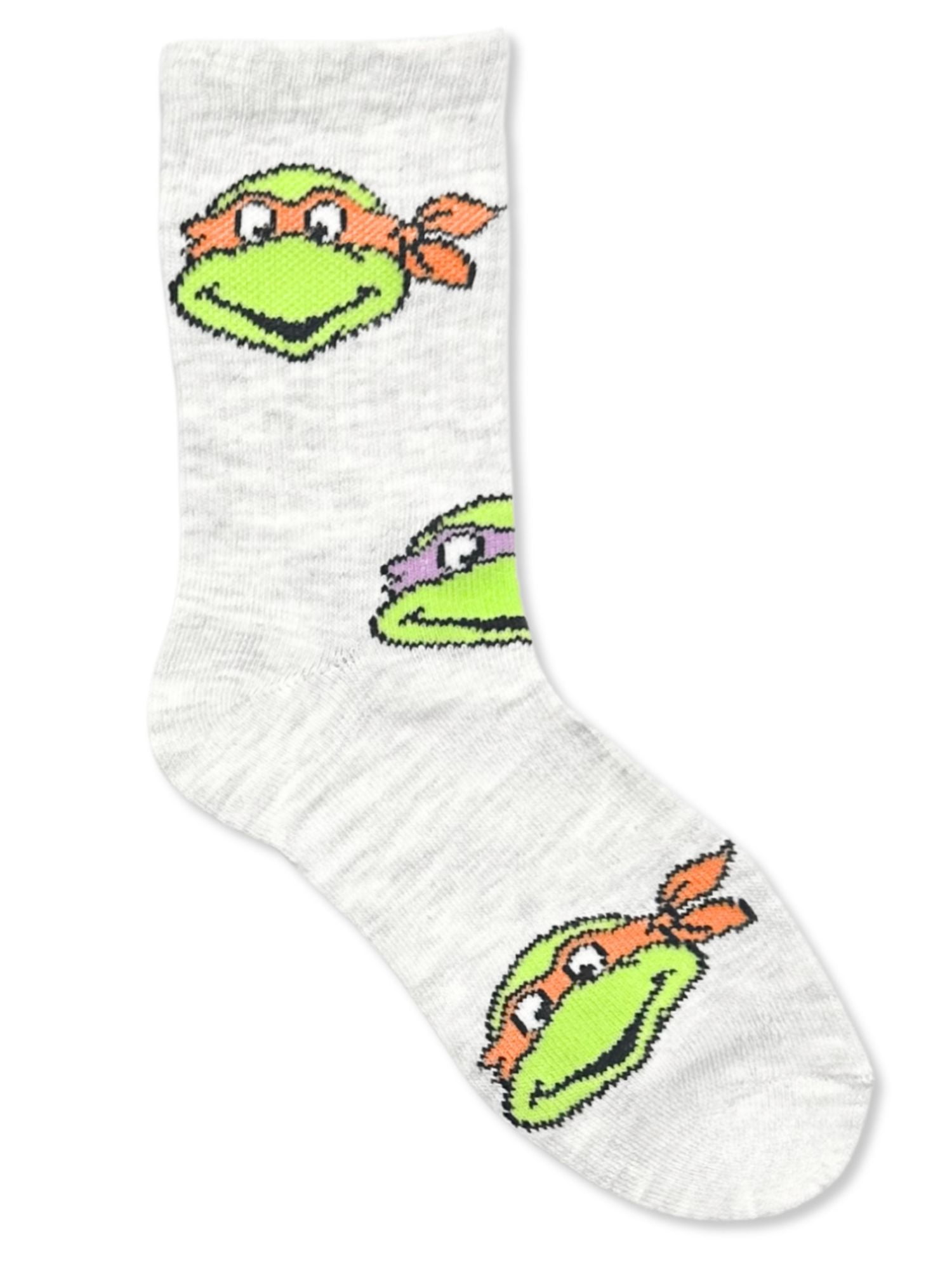 Teenage Mutant Ninja Turtles Boys Mid-Crew Socks, 3-Pack, Sizes S/M-M/L