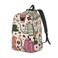 thumbnail image 2 of Yiaed Vintage Coffee Print Backpack, Premium Laptop Backpack, Travel Backpack for Women, Lightweight Backpacks, Comfortable Back Pack-Medium, 2 of 5