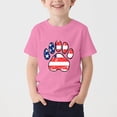 thumbnail image 2 of Afuyipoi Boys USA Flag Tees,Short Sleeve Independence Crew Neck 4th of July Shirts Pink 12-13T, 2 of 5