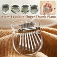 thumbnail image 2 of Prism Arc 8 Key Exquisite Finger Thumb Piano 8 Key Exquisite Thumb New X1 Hot Finger, 2 of 7