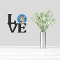 thumbnail image 2 of Blue Bull Terrier Metal Wall Artwork LOVE, 2 of 2
