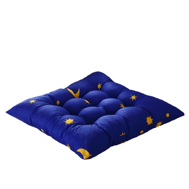 Sofa Vama Ropa de Cama Cojín de silla cepillado grueso con estampado de estrellas para oficina, estudiantes, para las cuatro estaciones, cojín para silla de comedor for Navideño