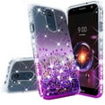 thumbnail image 6 of Compatible for LG X Power 3 Case, LG X5 2018 Case, LG X Charge 2 Case, with [Temper Glass Screen Protector] SOGA Diamond Liquid Quicksand Cover Cute Girl Women Phone Case [Clear/Purple], 6 of 6