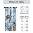 thumbnail image 6 of Retro Sea Turtles Thermal Insulated Blackout Curtains for Bedroom 84 Length Sea Stars Corals Ocean Animals Room Darkening Curtain 1 Panel Grommet Window Curtain Drape for Living Room Nursery Room, 6 of 7