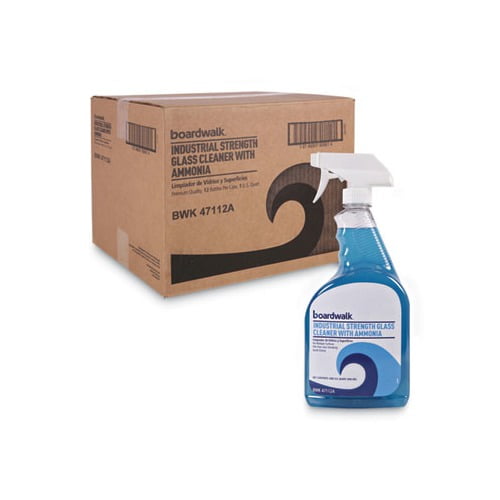 Industrial Strength Glass Cleaner with Ammonia, 32 oz Trigger Spray Bottle, 12/Carton Industrial Strength Glass Cleaner with Ammonia, 32 oz Trigger Spray Bottle, 12/Carton