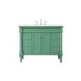 thumbnail image 3 of Elegant Decor Lexington 42" Solid Wood Single Bathroom Vanity in Vintage Mint, 3 of 8