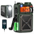 thumbnail image 1 of Radio portátil de onda corta Greadio 14800 mWh con Bluetooth 5.4, 1 of 3