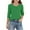 Green, variant on ZACPNCV Girls Casual 3/4 Sleeve T Shirts Kids Crewneck Tops Tees Green 14-15 Years
