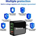 thumbnail image 5 of Mobile Phone Charger, 4-Port 3.0 Fast Charging Hub, equipped with multiple protection systems and built-in voltage regulator, compatible with all mobile phones., 5 of 7