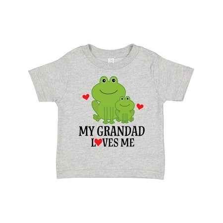 

Inktastic My Grandad Loves Me Frog Gift Toddler Boy Girl T-Shirt
