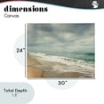 thumbnail image 4 of Stupell Industries Transitional Tranquil Waves Along Sandy Coast Canvas Art, 30 x 24, by Dirk Wüstenhagen, 4 of 8