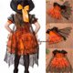 thumbnail image 4 of Txlixc Las chicas se visten de telaraña en Halloween con capas y faldas de manga corta. Txlixc moda, 4 of 9