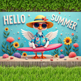 thumbnail image 4 of Decorative Design Summer Banner Colorful Theme Animal Banner for Beach Party Outdoor Celebration Summer Gathering, 4 of 6