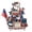 D, variant on 4th of July Patriotic Tiered Tray Decor Collection Figurines For Memorial Day 250th Anniversary for Home Party Display