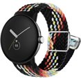 thumbnail image 1 of HAHDAXIA Braided Nylon Elastic Watch Bands for Google Pixel Watch 2 / Pixel Watch, Loop Soft Stretchy Sport Wristband Strap with Magnetic Closure for Google Pixel Watch, 1 of 6