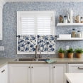 thumbnail image 6 of Kitchen Curtains and Valances Set, Rod Pocket Window Valance 18 Inch Window Curtain Panels for Living Room Bedroom Laundry, 27.5x36in, 3 Pieces, 6 of 7