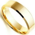 thumbnail image 2 of EOEMY 8mm Width Black Titanium Stainless Ring Women Men Couple Ring Wedding Jewelry-Gold-10, 2 of 2