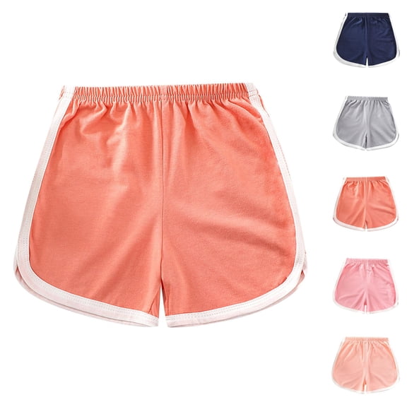 Baby Girls Boys Solid Color Summer Shorts Clothes Soft Breathable Cotton Bottoms for Toddler Daily Casual Indoor Outdoor Wear