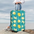 thumbnail image 7 of Disketp Lemon Blue Elastic Travel Luggage Cover Travel Suitcase Protective Cover For Trunk Case Apply To 18''-32'' Suitcase Cover-Medium, 7 of 7