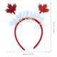 thumbnail image 2 of 2 diademas canadienses con hojas de arce, diadema de oropel para fiestas y festivales., 2 of 7