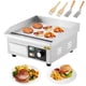 thumbnail image 1 of 14-pulgada commercial 110v 1500w electric griddle: adjustable temperature, non-stick teppanyaki grill con shovels y brushes para restaurants, 1 of 7