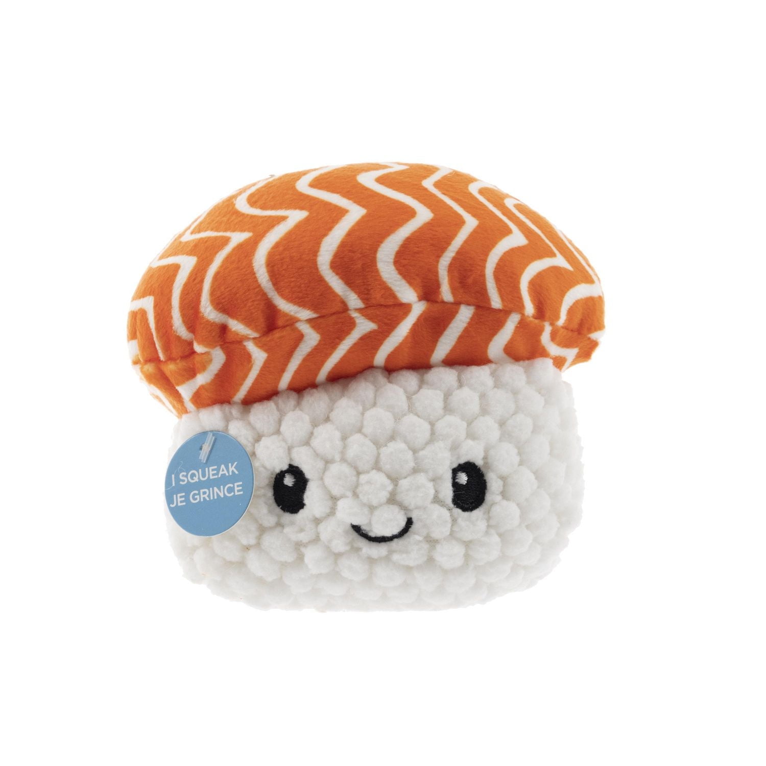 Only The Best For My Dog ® 3.75-inch Stuffed Plush Squeaky Foodie Dog Toy, Sushi