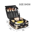 thumbnail image 3 of FORMRS Travel Makeup Bag Large Capacity Train Case Cosmetic Organizer with Adjustable Dividers, Halloween Cat, 3 of 8